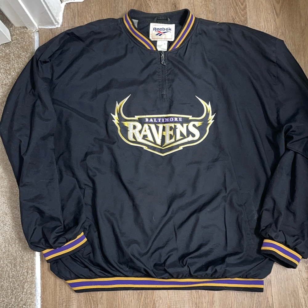 vintage baltimore ravens windbreaker jacket